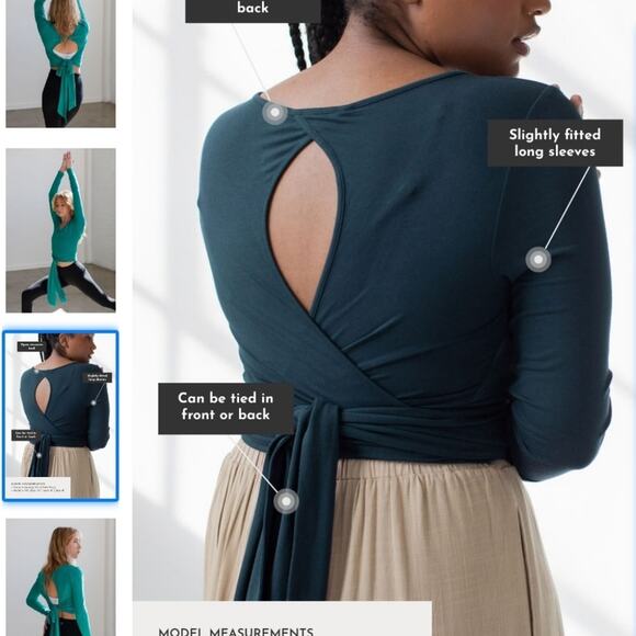 NWT Savvi Riley Wrap Top XL - Picture 2 of 2